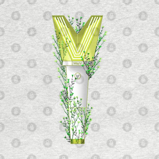 WAYV Floral Lightstick kpop by RetroAttic